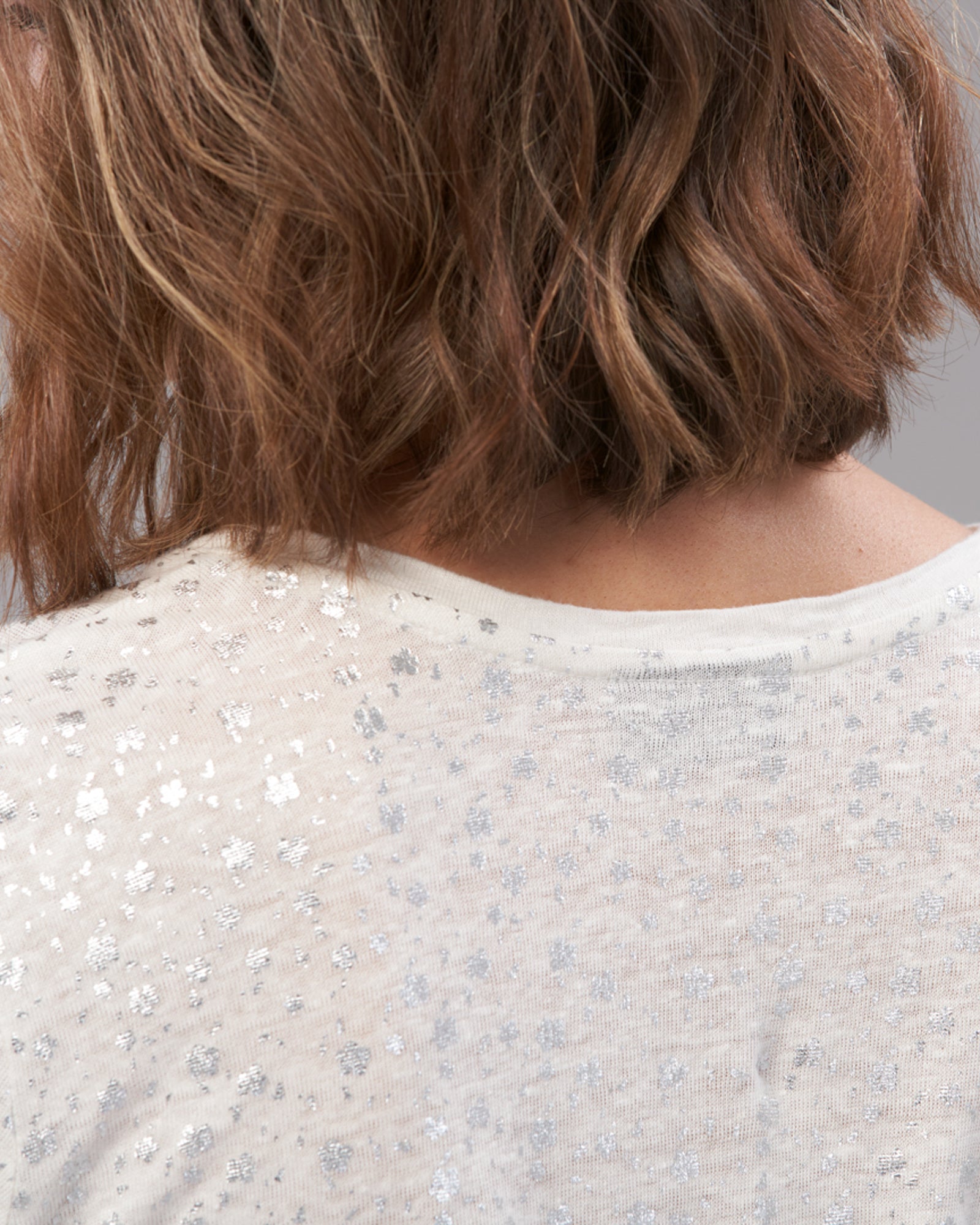 LINEN BLOSSUM FOIL PRINT TEE - Wild South Clothing