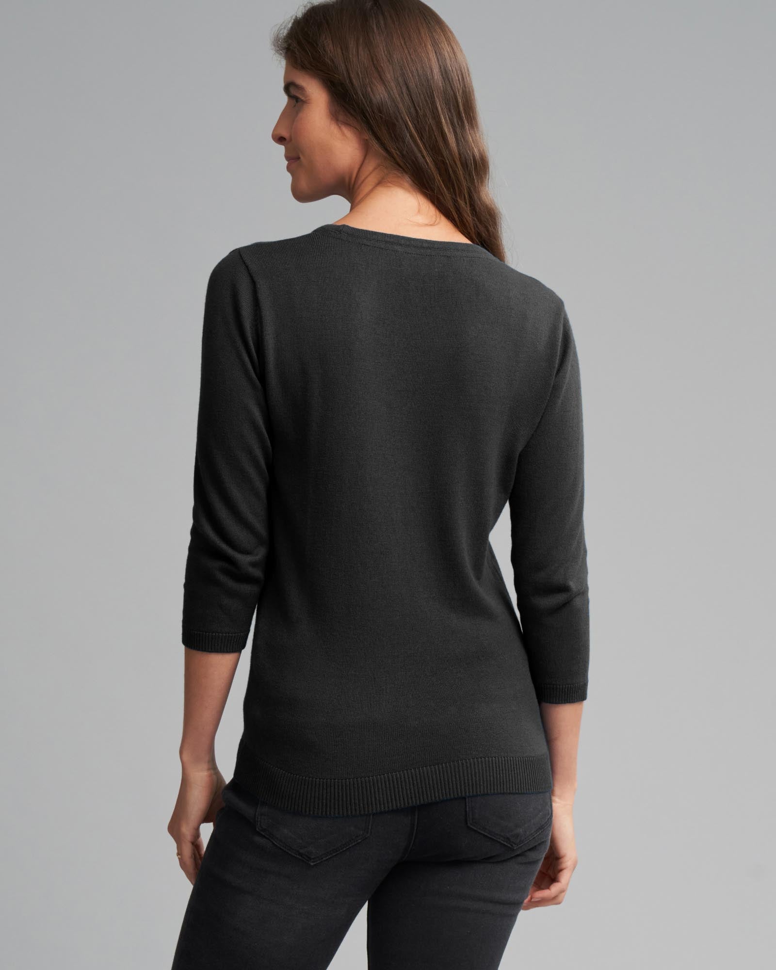 BAMBOO COTTON SILK 3/4 SLEEVE