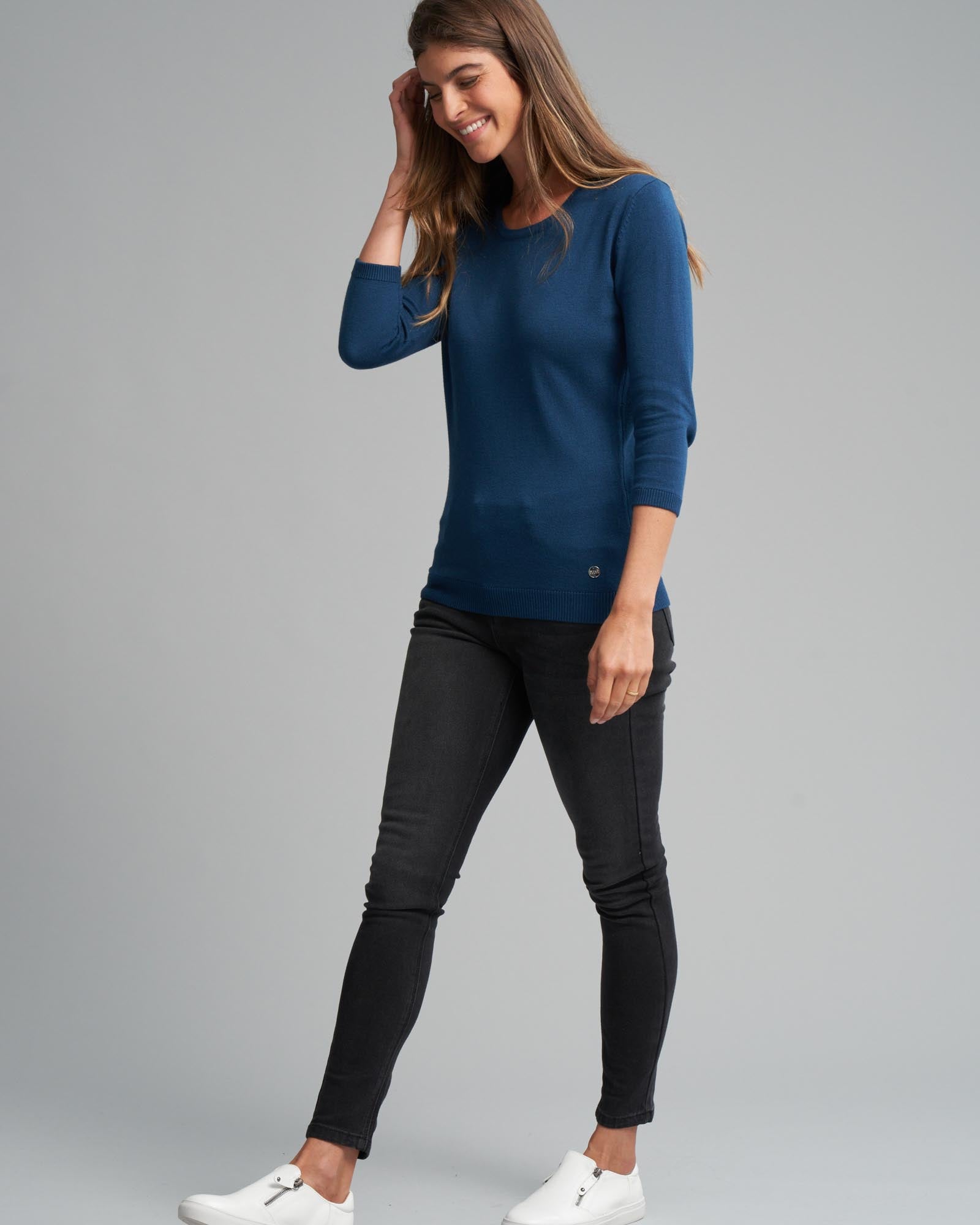 BAMBOO COTTON SILK 3/4 SLEEVE