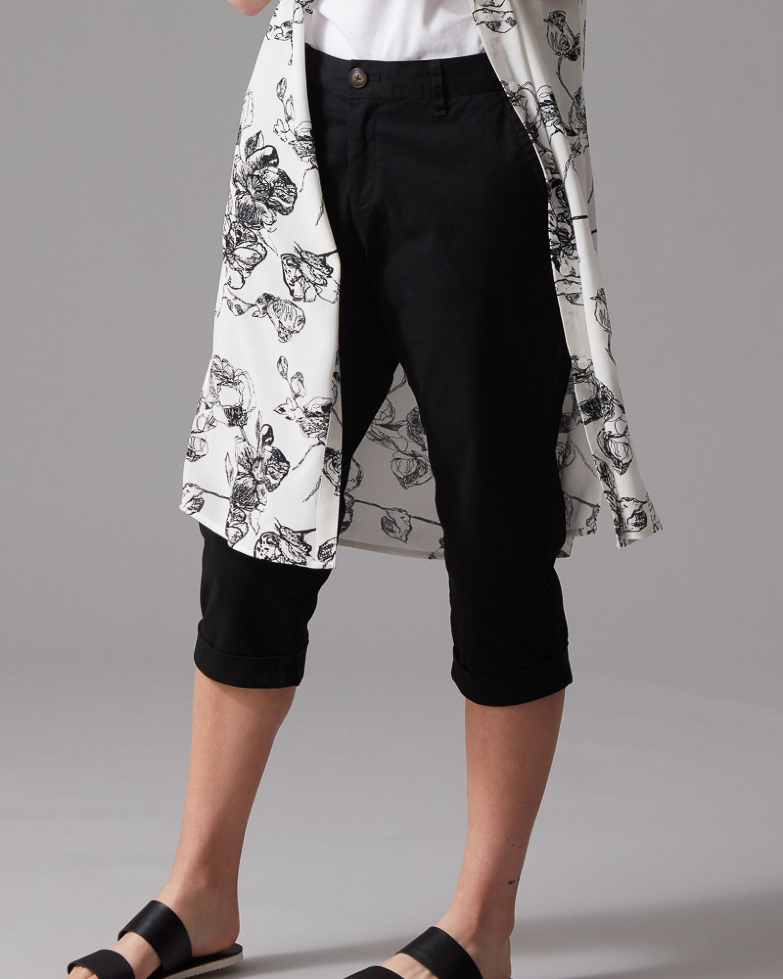 COTTON FINE TWIL CAPRI