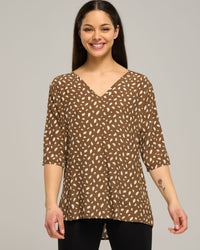VISCOSE RELAXED VEE TOP