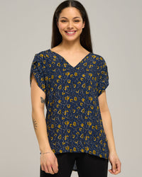 VISCOSE VEE PETAL TOP