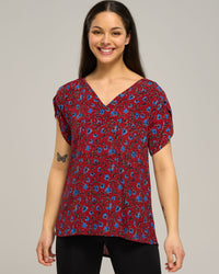 VISCOSE VEE PETAL TOP