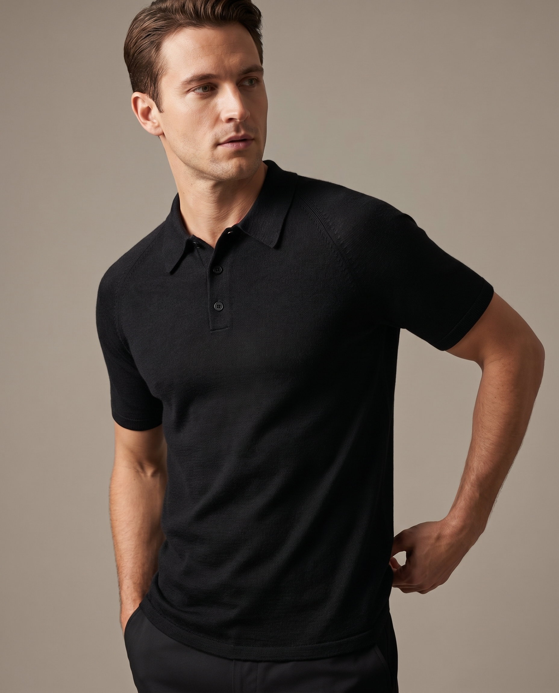 18M SUPERFINE MERINO SS POLO