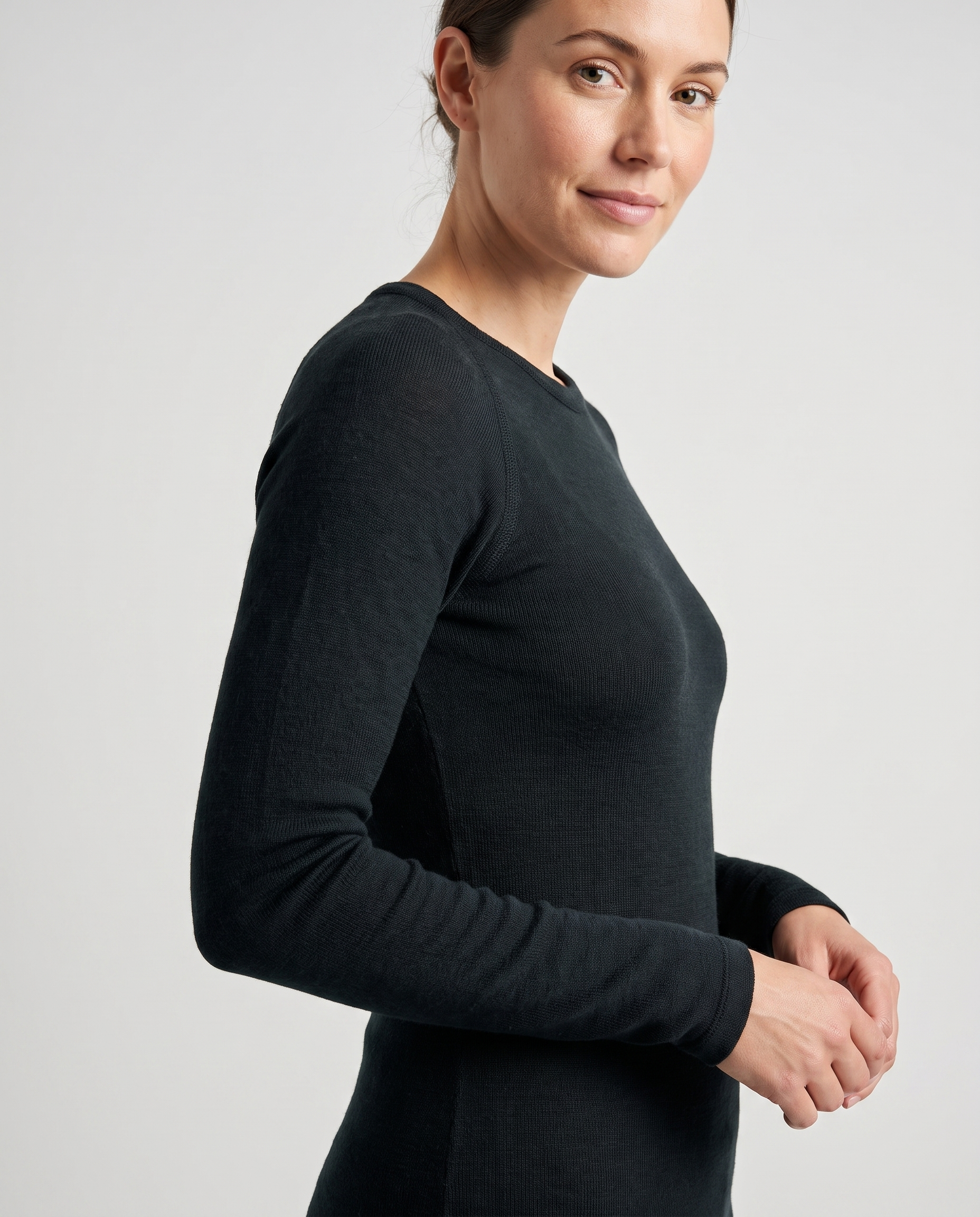 SUPERFINE MERINO LONG SLEEVE CREW WOMENS