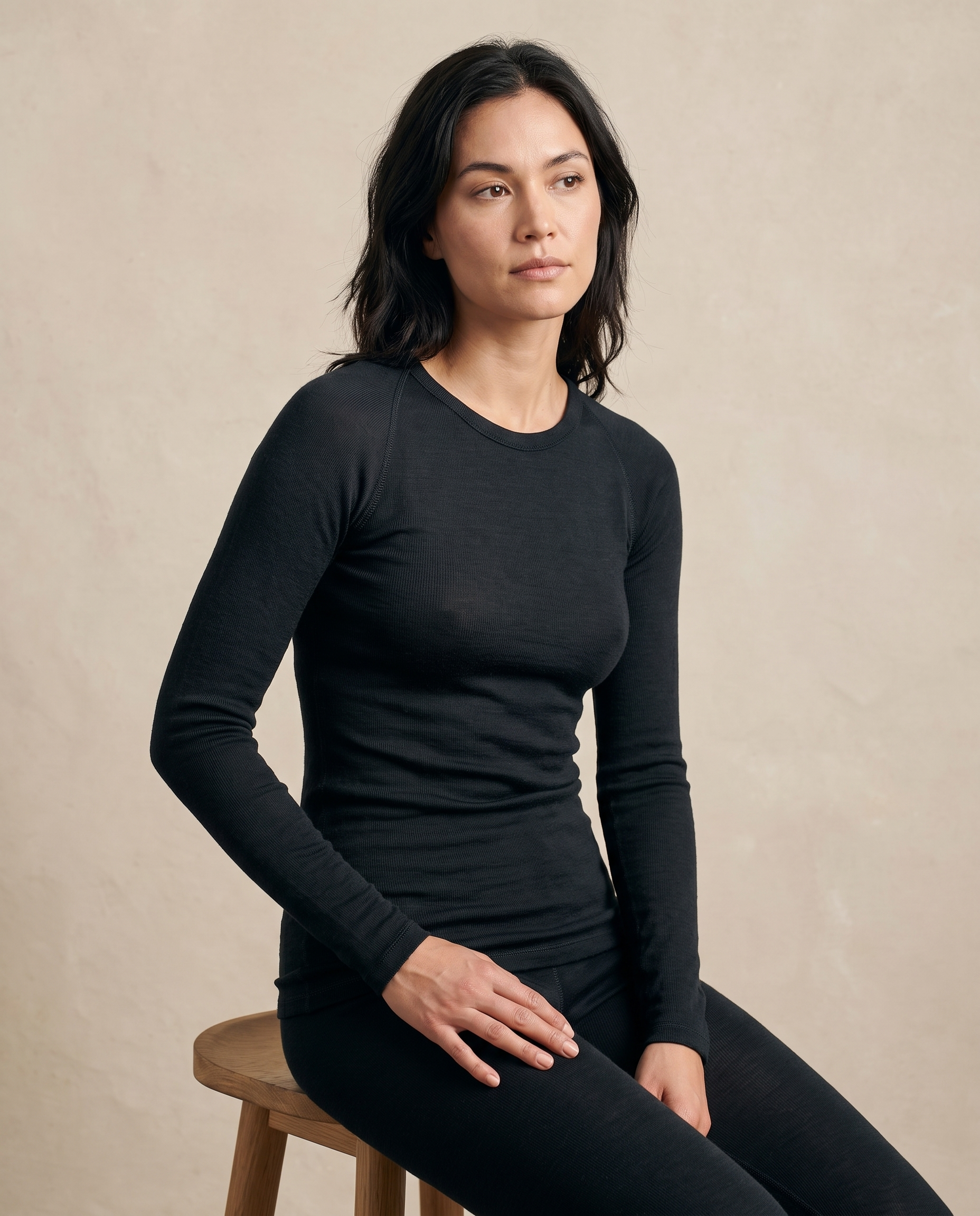 SUPERFINE MERINO LONG SLEEVE CREW WOMENS