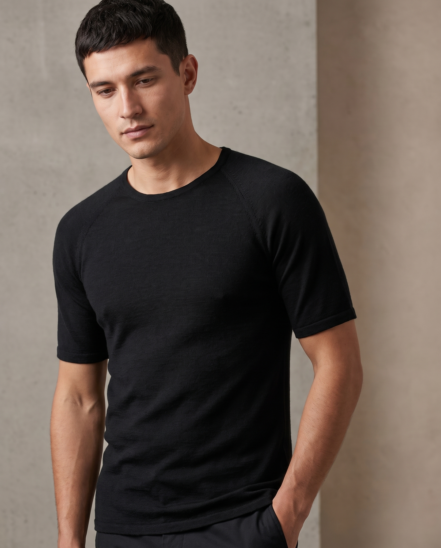 SUPERFINE MERINO SHORT SLEEVE CREW