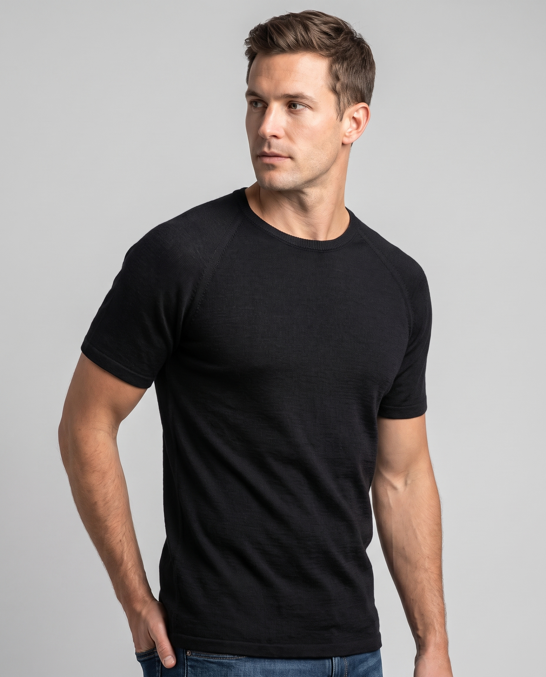 SUPERFINE MERINO SHORT SLEEVE CREW