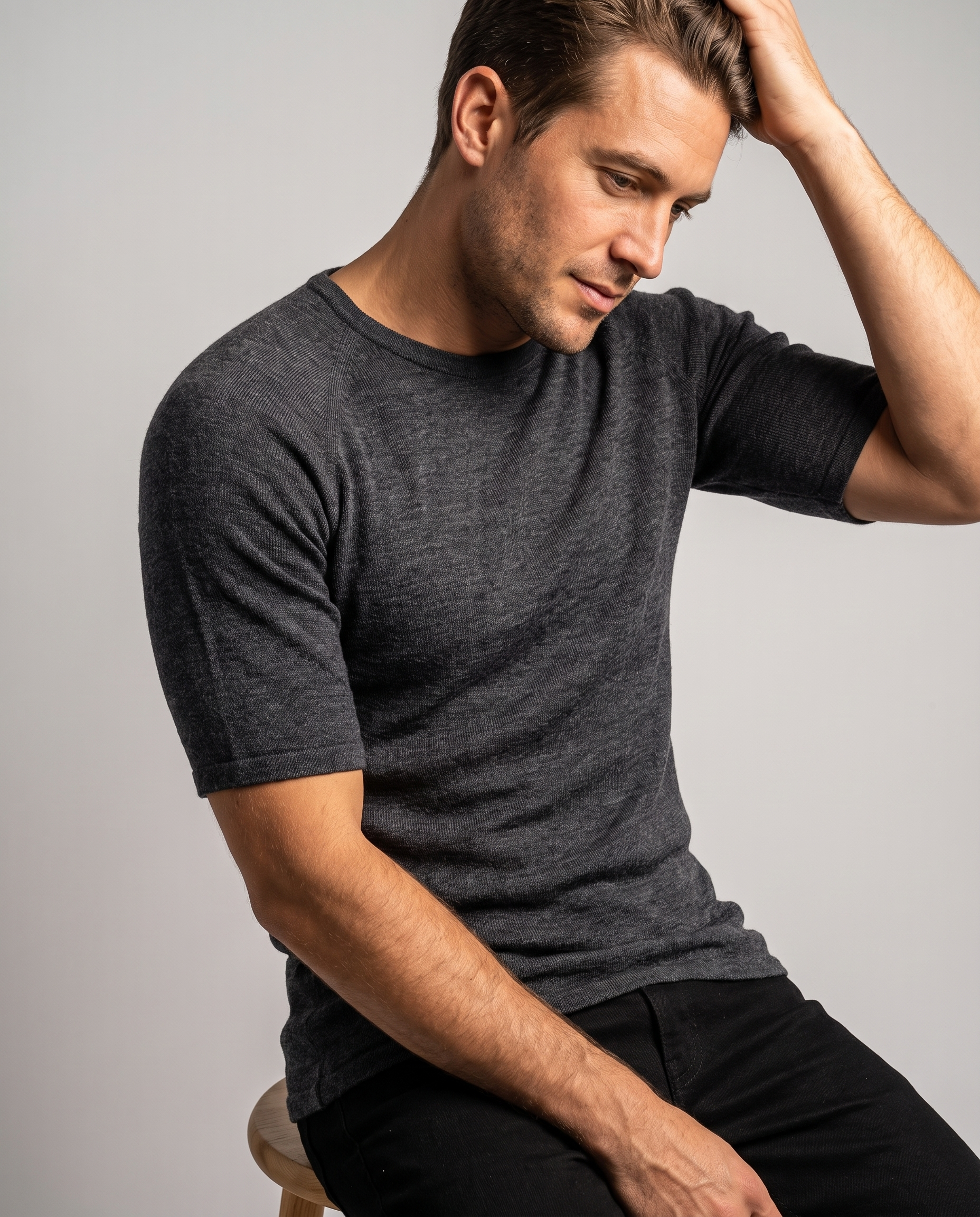 SUPERFINE MERINO SHORT SLEEVE CREW
