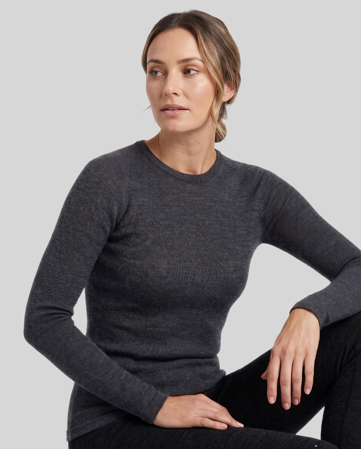 SUPERFIN MERINO LÅNGÄRMAD TRÖJA DAM