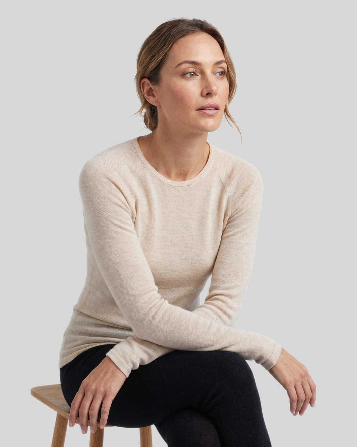 SUPERFIN MERINO LÅNGÄRMAD TRÖJA DAM