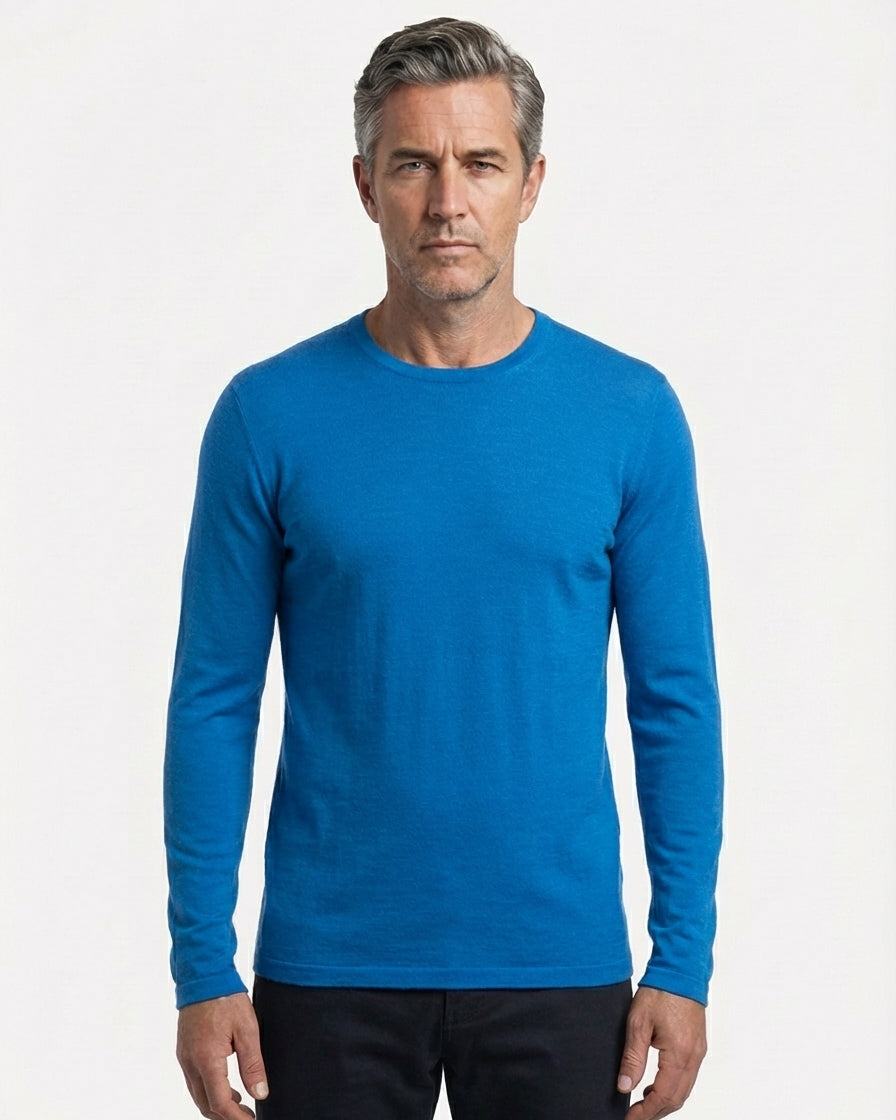 SUPERFINE MERINO LONG SLEEVE CREW MENS
