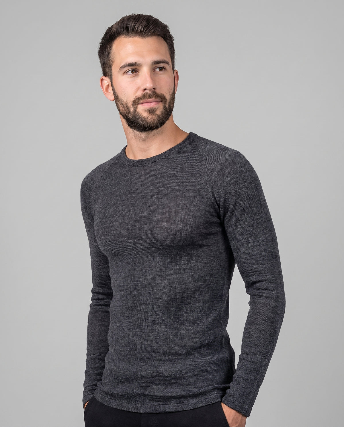SUPERFINE MERINO LONG SLEEVE CREW MENS