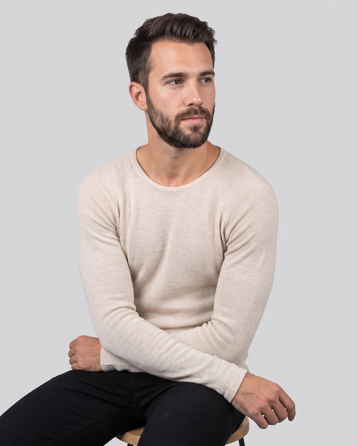 SUPERFINE MERINO LONG SLEEVE CREW MENS