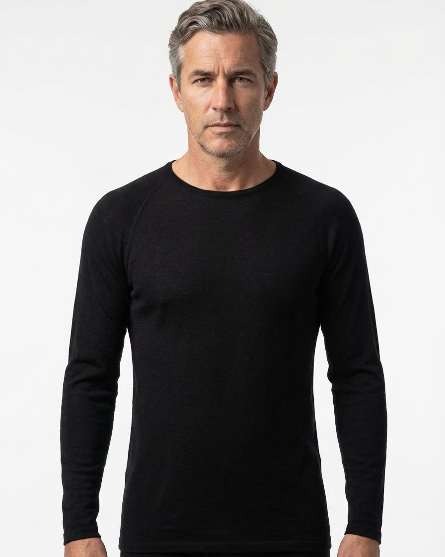 SUPERFINE MERINO LONG SLEEVE CREW MENS