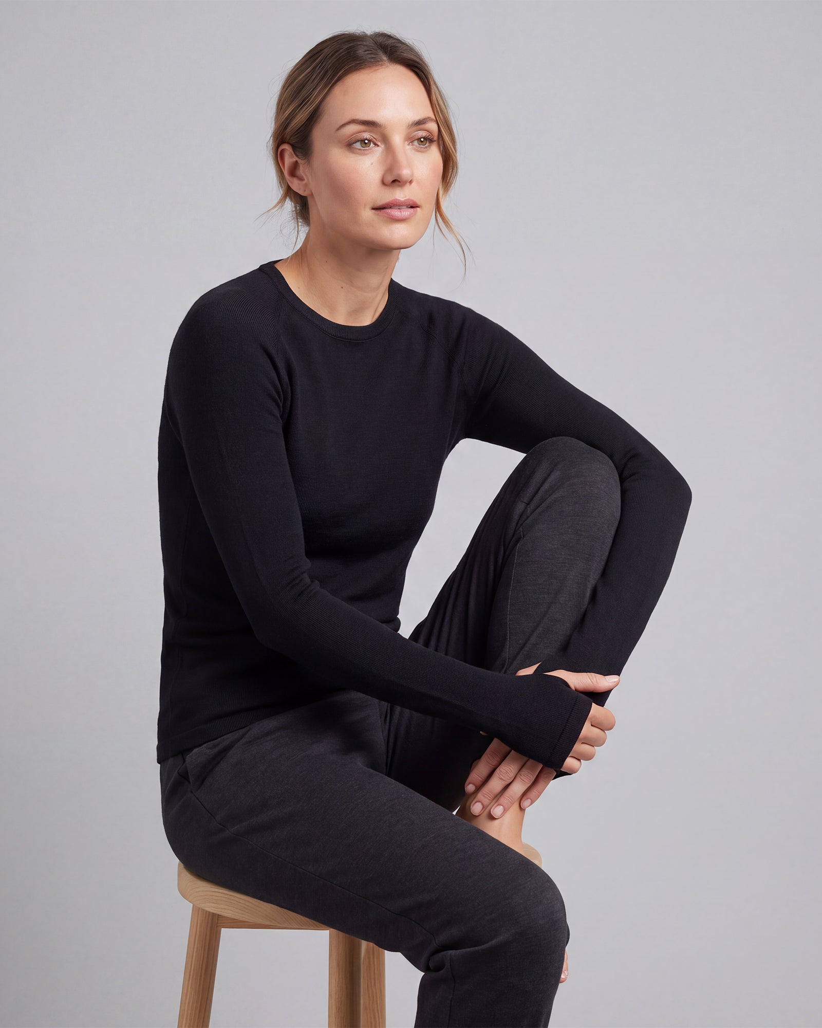 SUPERFINE MERINO ALPINE LONG SLEEVE CREW WOMENS