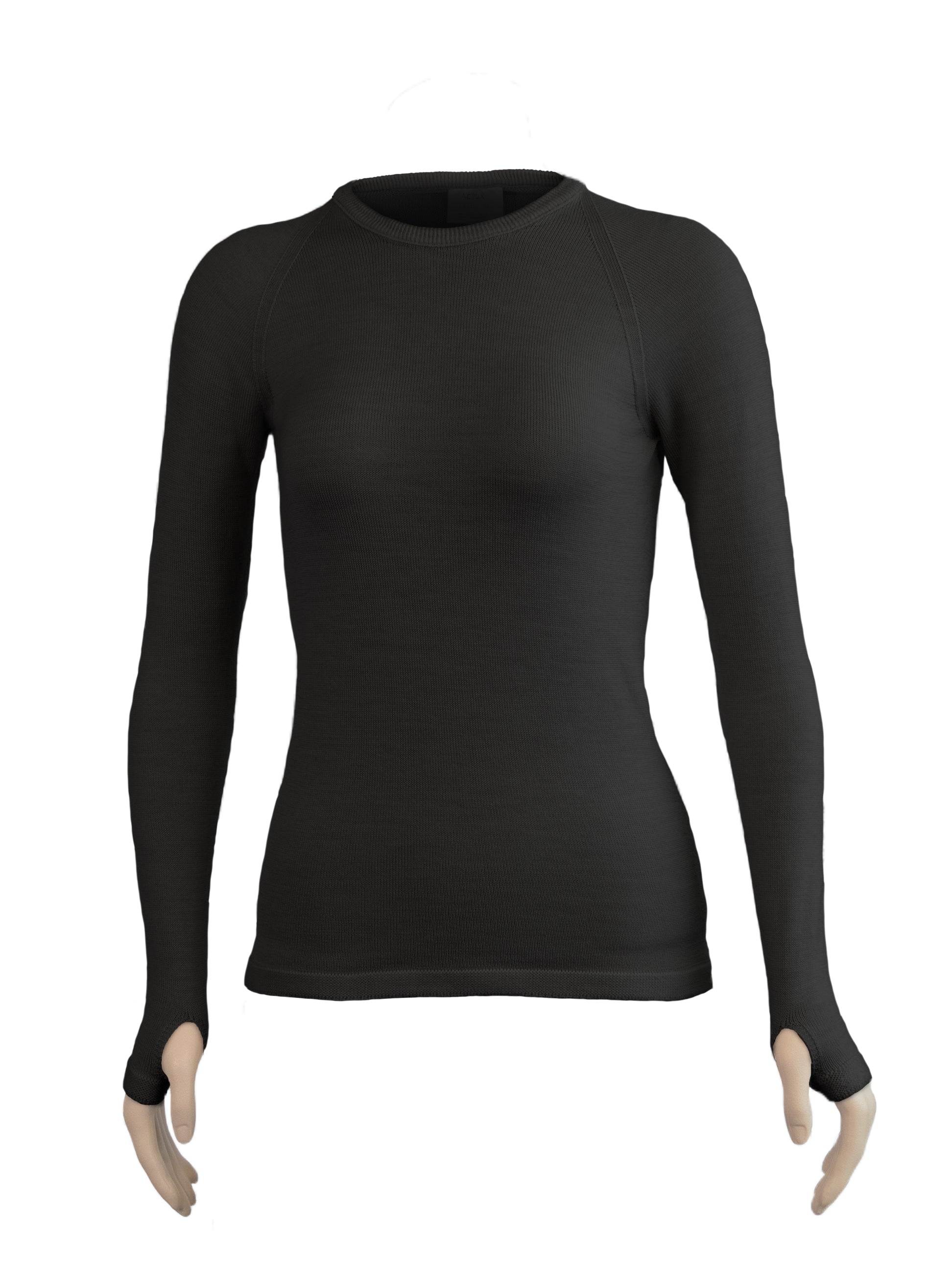 SUPERFINE MERINO ALPINE LONG SLEEVE CREW WOMENS
