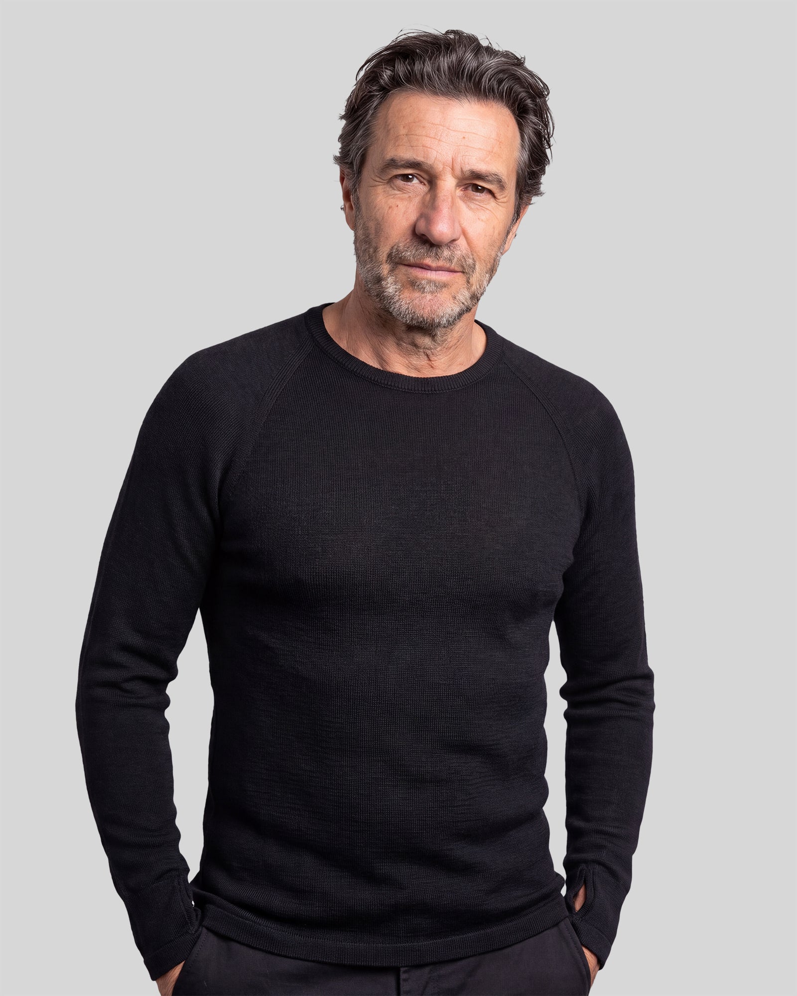 S/FINE MERINO  ALPINE LS CREW