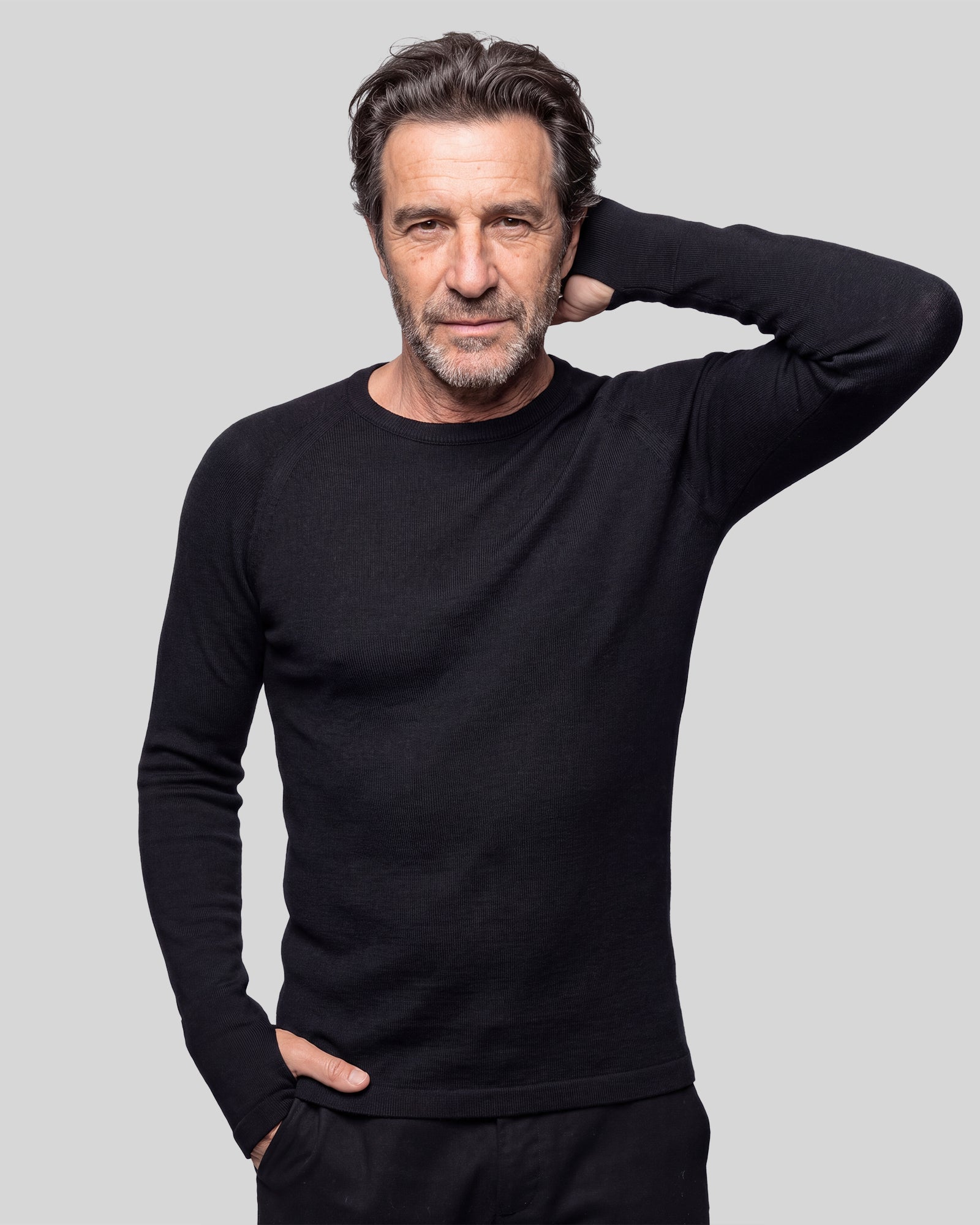S/FINE MERINO  ALPINE LS CREW