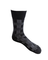 MERINO PLAID HEALTH SOCK | DS