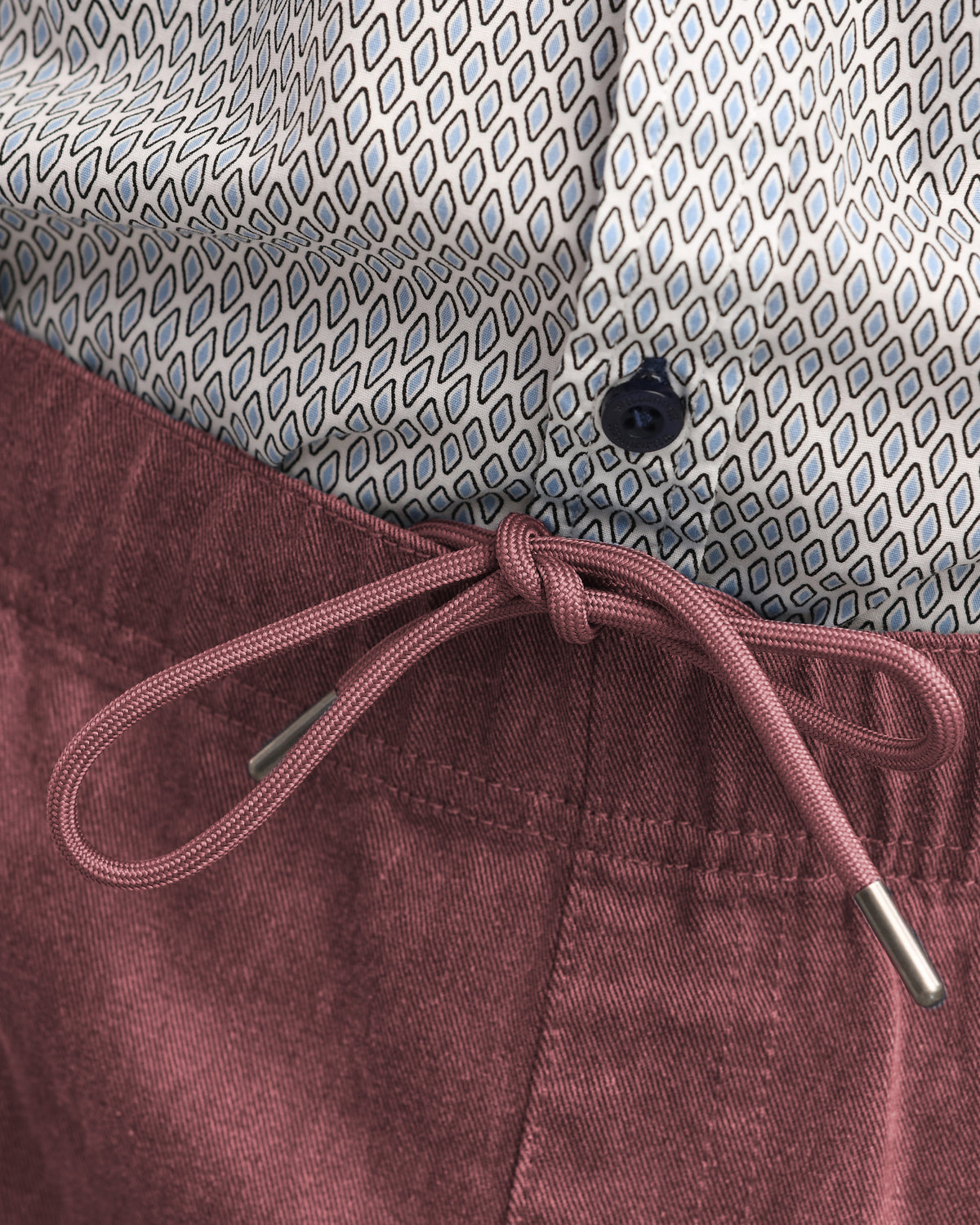 COTTON DRAWSTRING SHRT