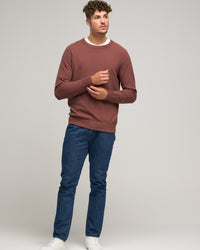 CASHMERE COTTON CREW STITCH