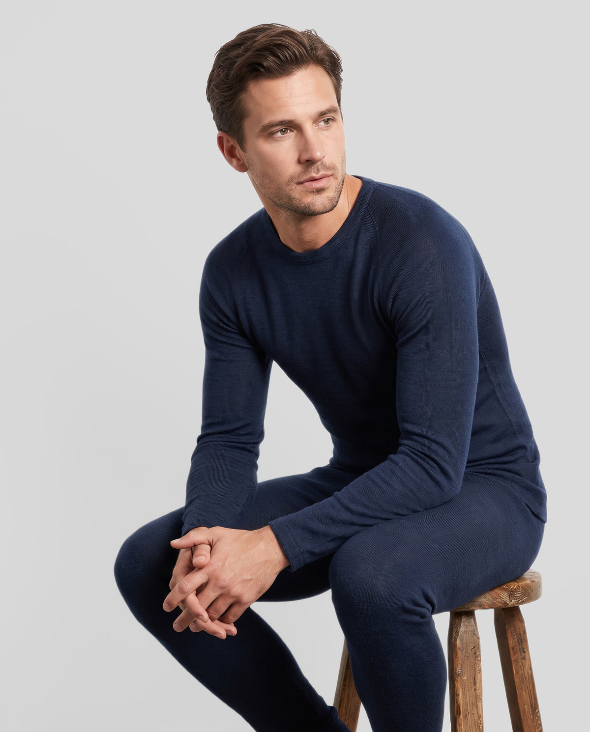 SUPERFINE MERINO LONG SLEEVE CREW MENS