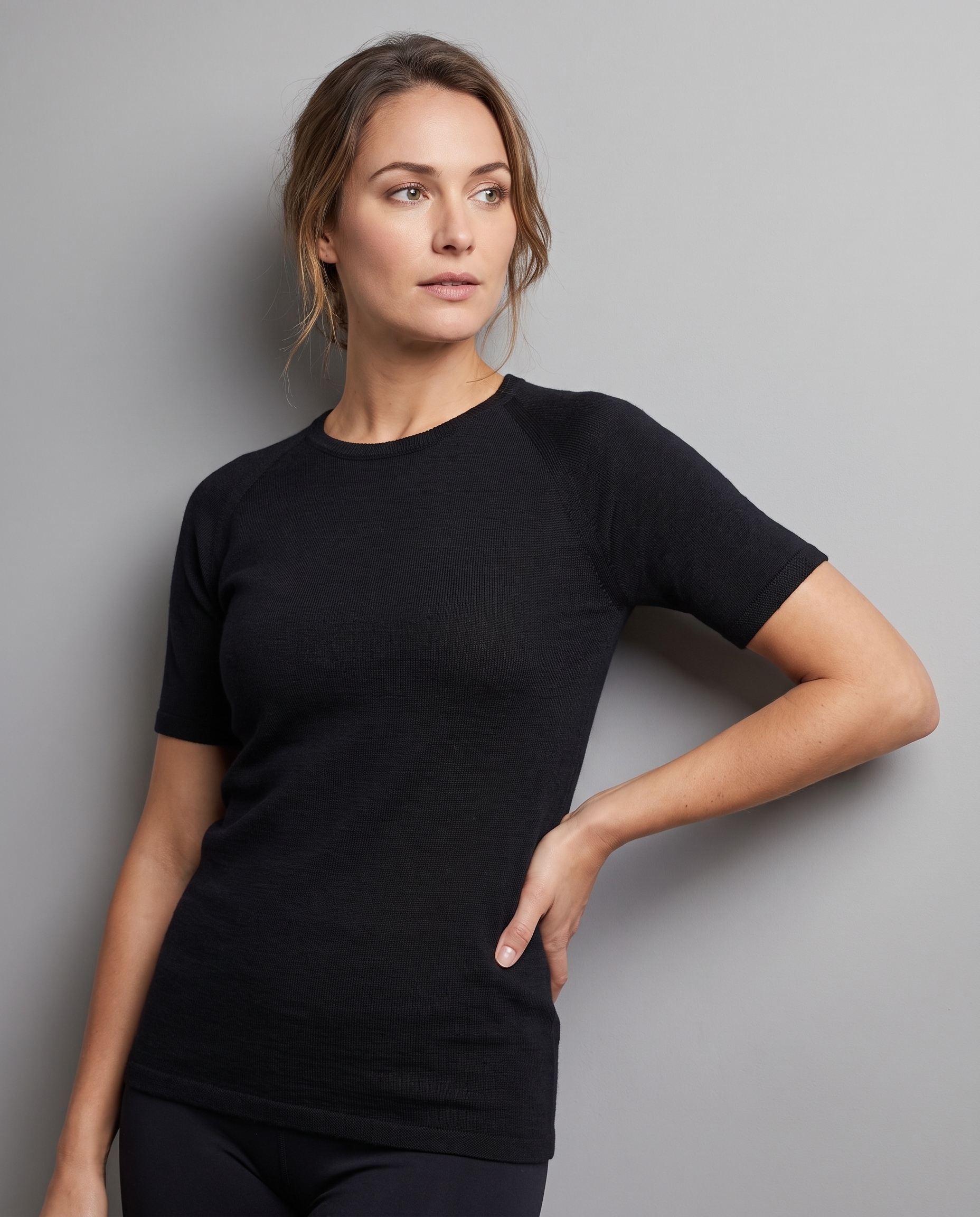SUPERFINE MERINO SHORT SLEEVE CREW WOMENS