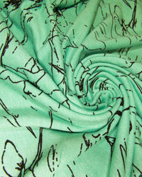 VISCOSE ABSTRACT FLORA VEE TOP