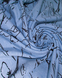 VISCOSE ABSTRACT FLORA VEE TOP