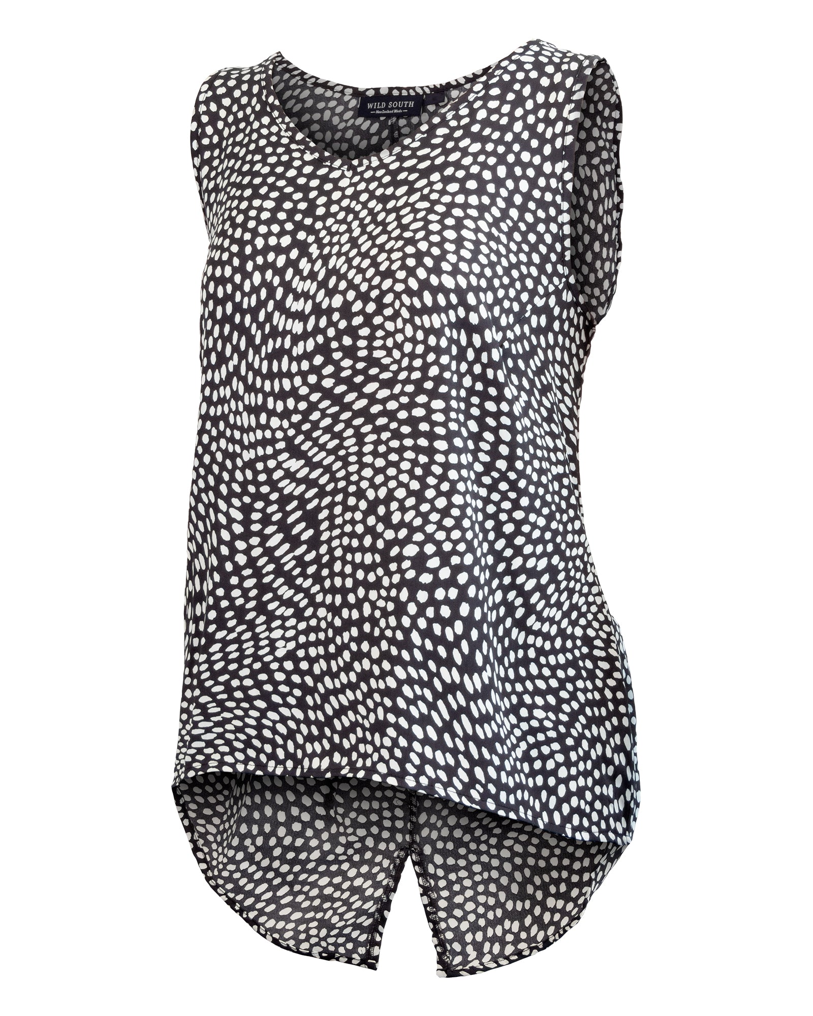 VISCOSE SPLIT BACK TANK TOP