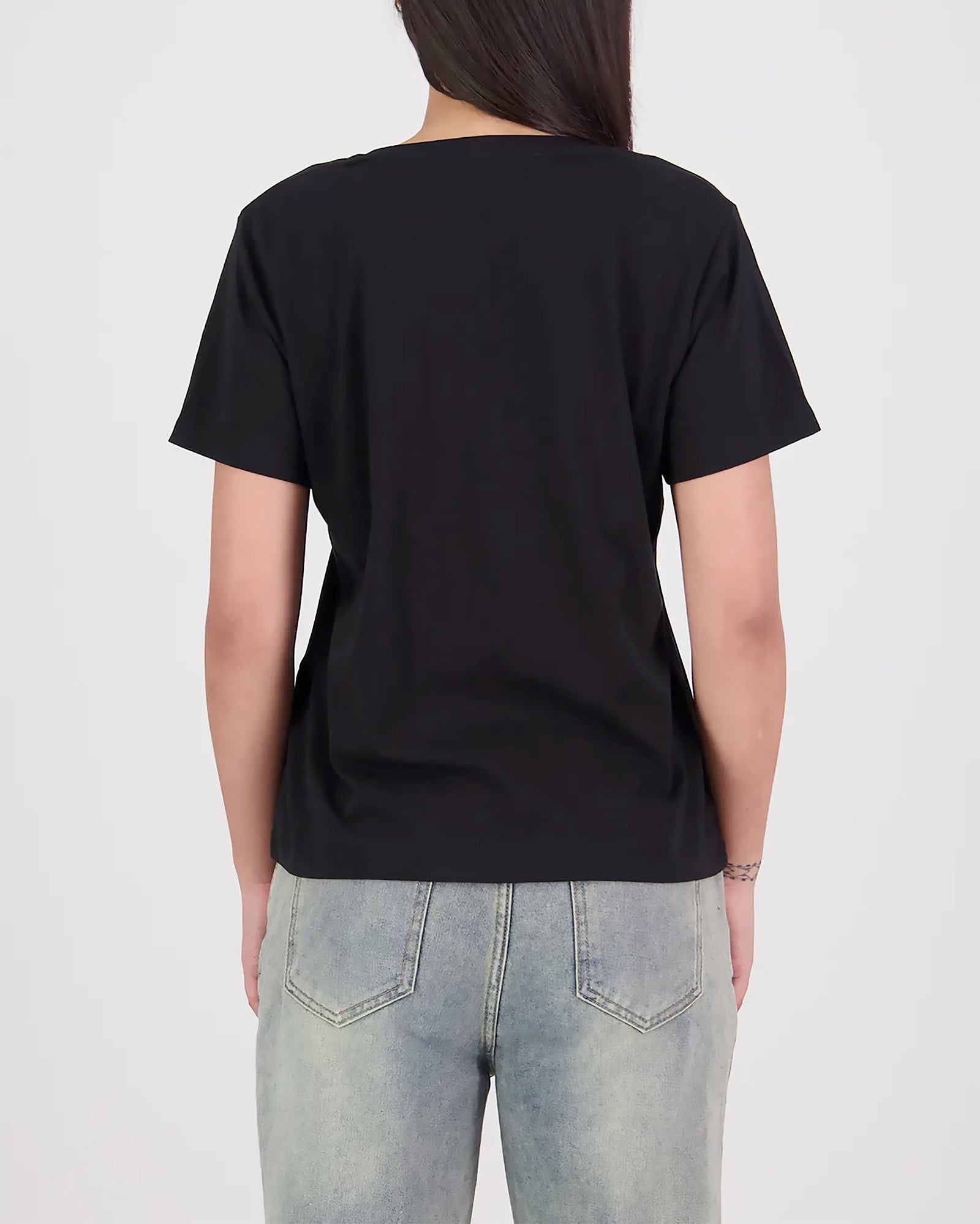 COTTON VEE NECK TEE V2