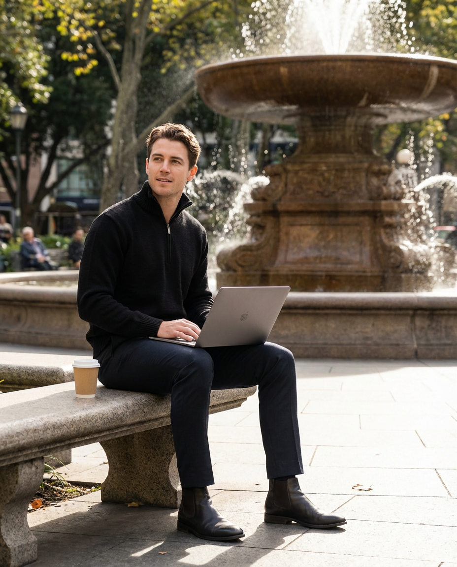 AWAKARI MERINO QTR ZIP