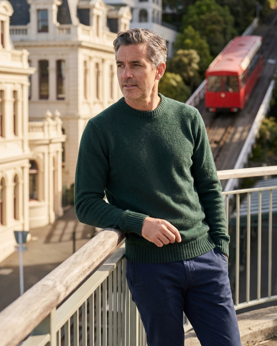 NZ LAMBSWOOL CREW NECK