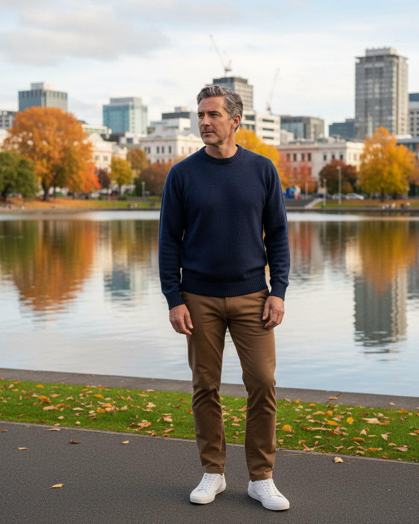 NZ LAMBSWOOL CREW NECK