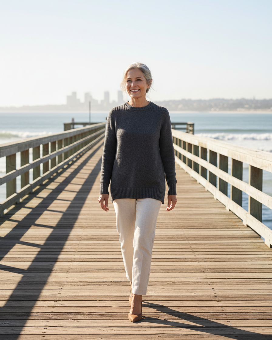 KARUKARU LS MERINO CREW TUNIC