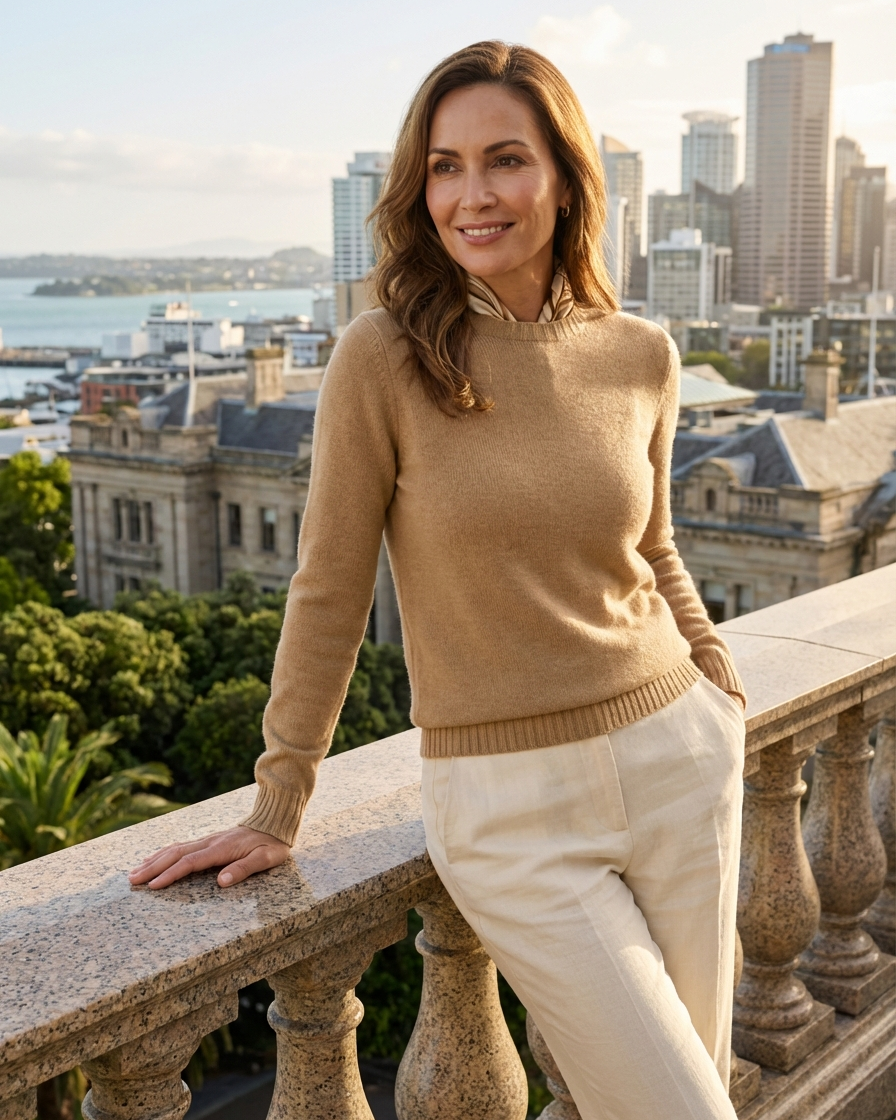 NZ LAMBSWOOL CREW NECK