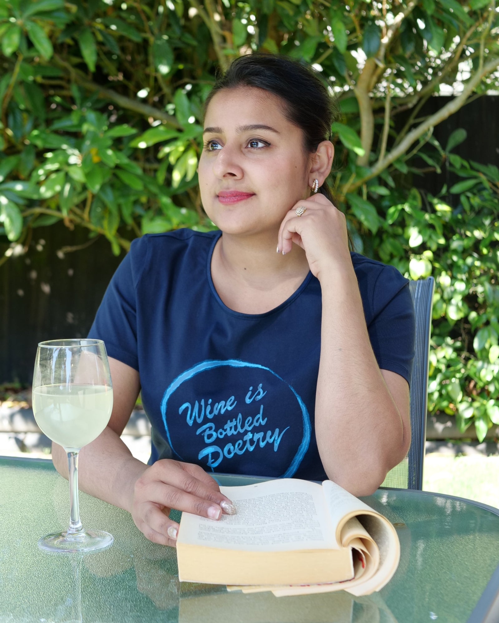 SUPIMA BOTTLED POETRY CREW TEE