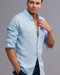 100% LINEN CLASSIC2  FIT SHIRT - Wild South Clothing