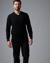 CASHMERE COTTON VEE NECK KNIT - Wild South Webstore