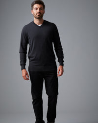 CASHMERE COTTON VEE NECK KNIT - Wild South Webstore