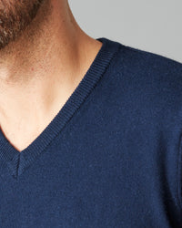 CASHMERE COTTON VEE NECK KNIT - Wild South Webstore