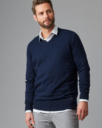 CASHMERE COTTON VEE NECK KNIT - Wild South Webstore