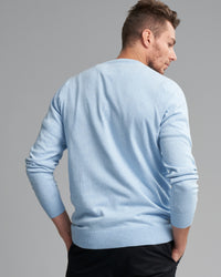 CASHMERE COTTON VEE NECK KNIT - Wild South Webstore