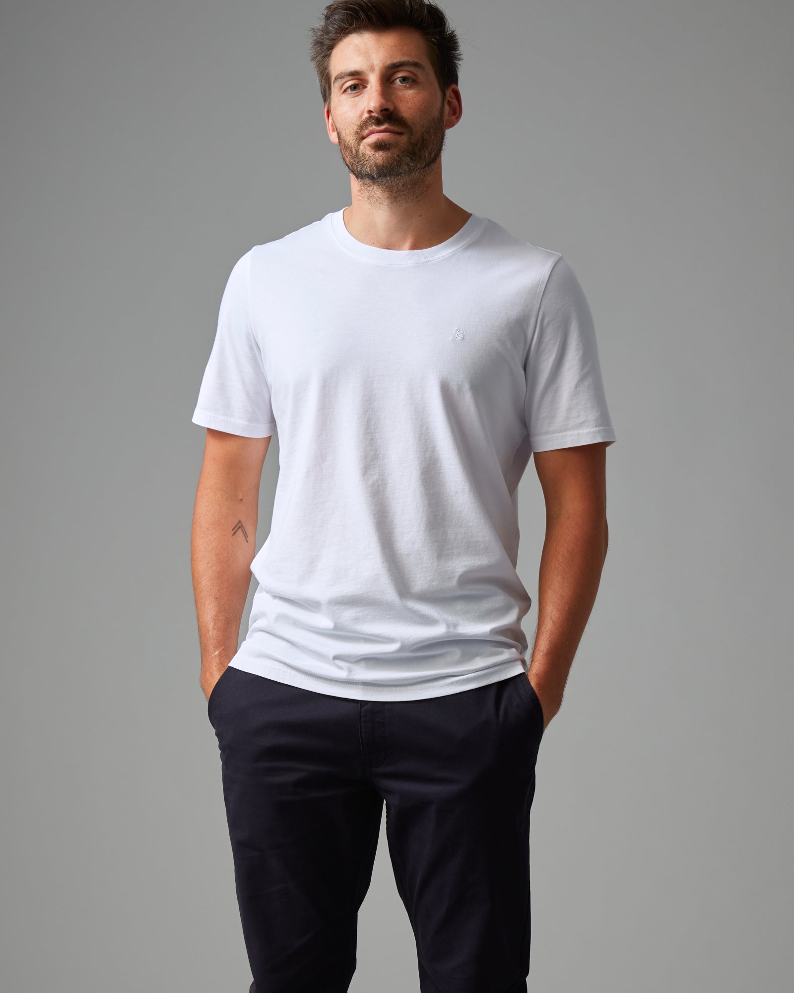 SUPIMA COTTON SS CREW NECK TEE