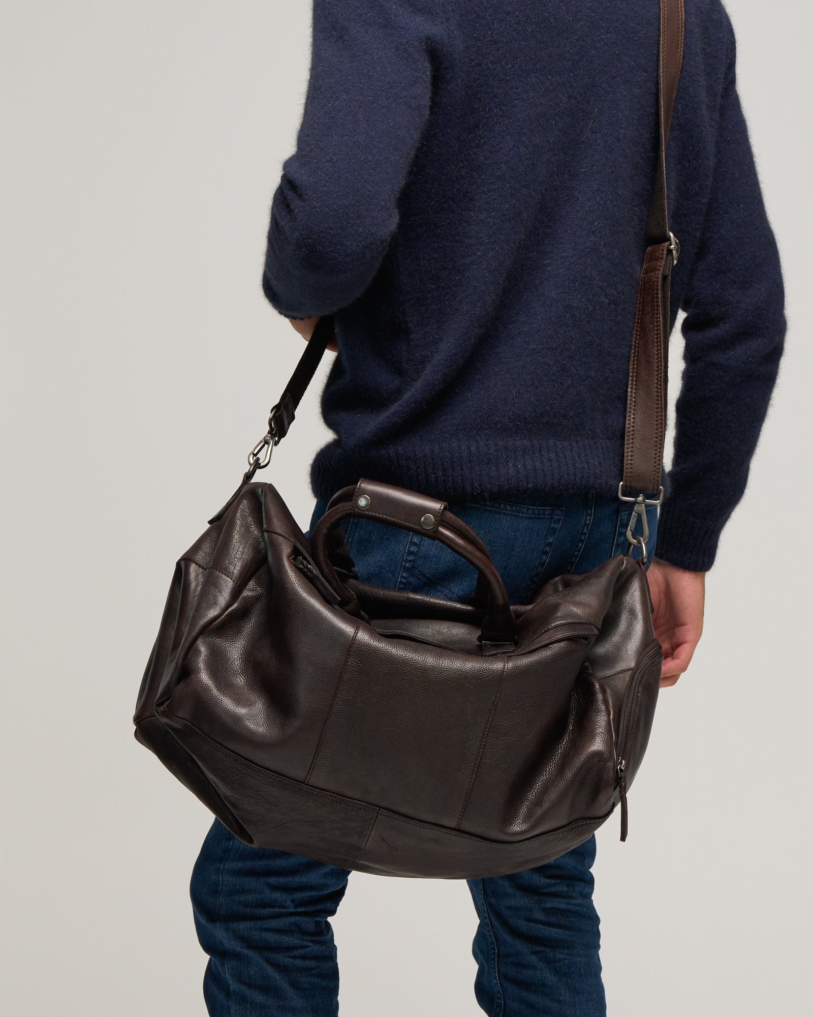 LEATHER VINTAGE CARRY-BAG - Wild South Clothing