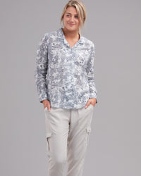 LINEN  COTTON FLORAL SHIRT - Wild South Clothing