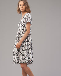 COTTON VEE BUTTON DRESS - Wild South Clothing