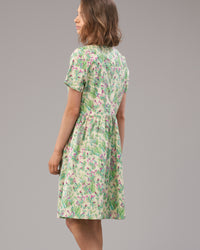 COTTON VEE BUTTON DRESS - Wild South Clothing