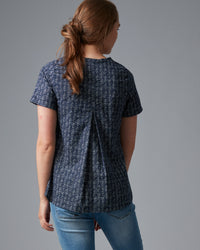 COTTON V PLEAT BACK TOP - Wild South Clothing